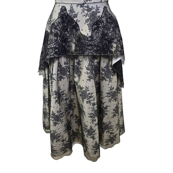 NWT Mirror of Venus Trompe L’oeil Peplum Midi Dress for Anthropologie Size 0 - Picture 7 of 9